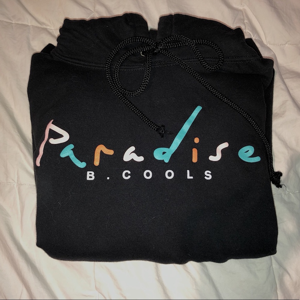 black graphic hoodie